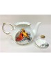 Fine Porcelain Cardinals 1000 ml Tea Pot With Gift Box